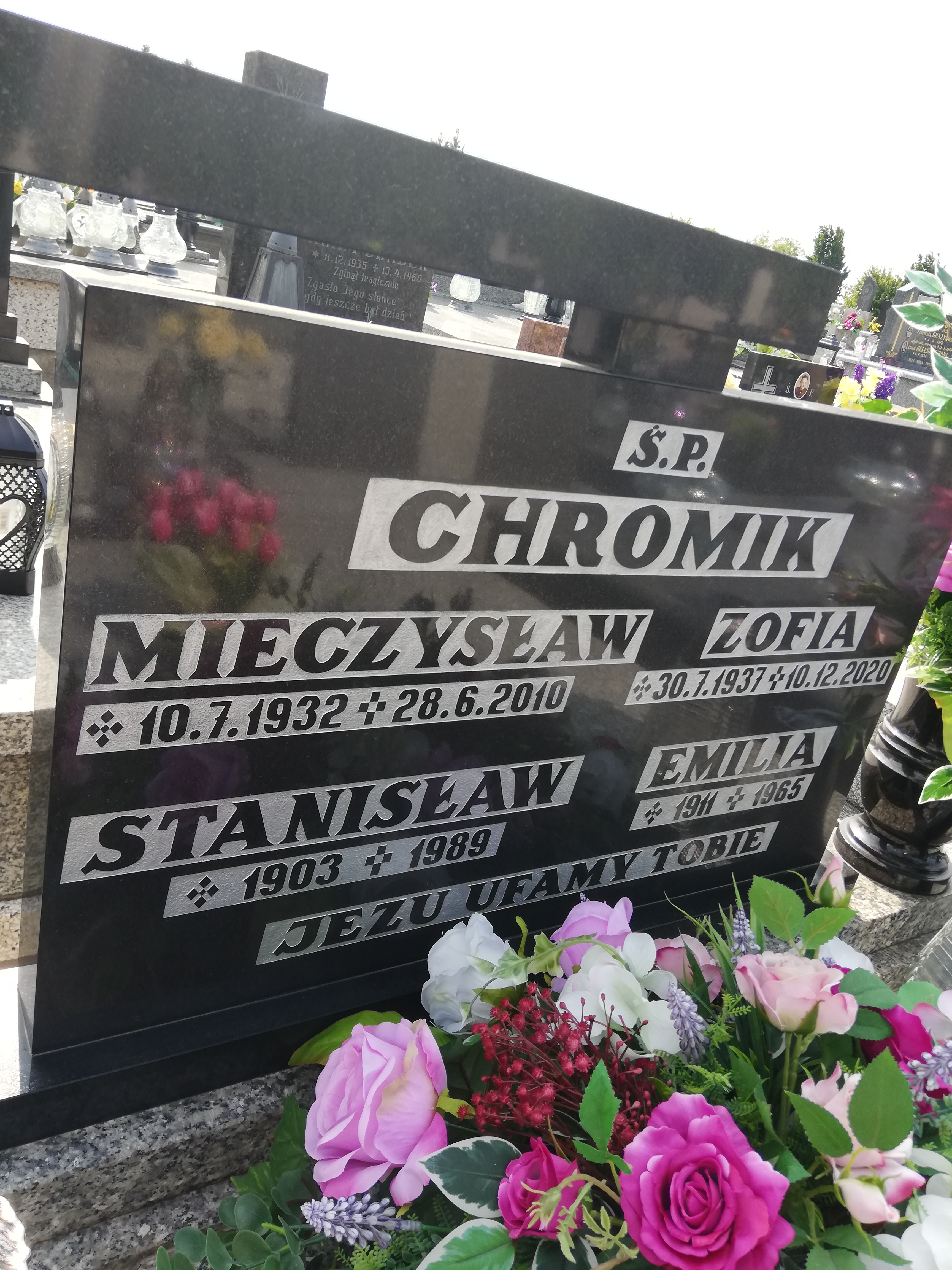 Grób Zofia Chromik